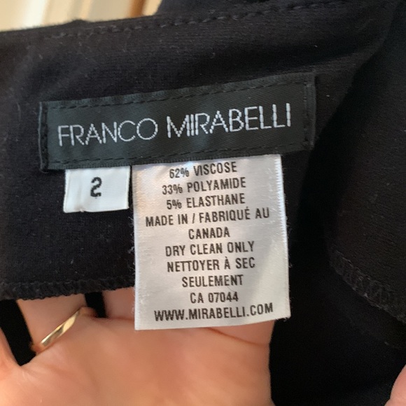 Franco Mirabelli edgy black skirt suit, size 2. - Picture 6 of 8